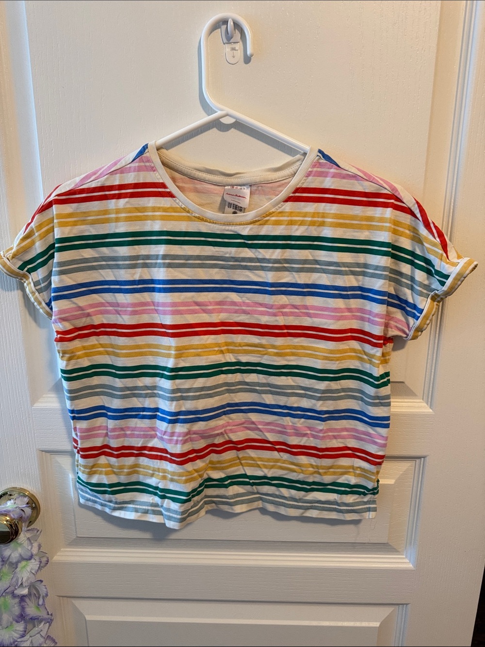 Kids Rainbow Stripe Tee - Multicolor